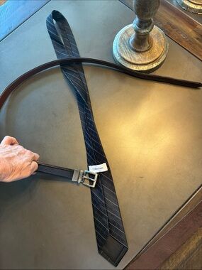 Calvin Klein tie and Nautica Belt black/brown
